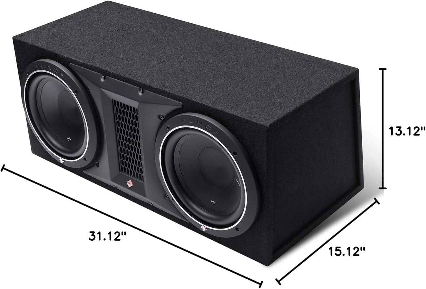 Punch P1-2X10 Dual P1 10" Loaded Subwoofer Enclosure Ported