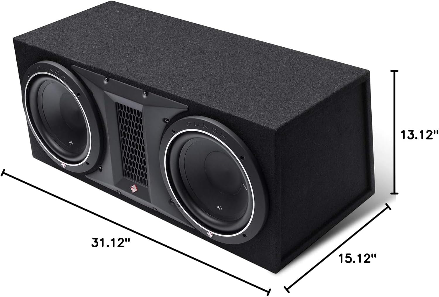 Punch P1-2X10 Dual P1 10" Loaded Subwoofer Enclosure Ported