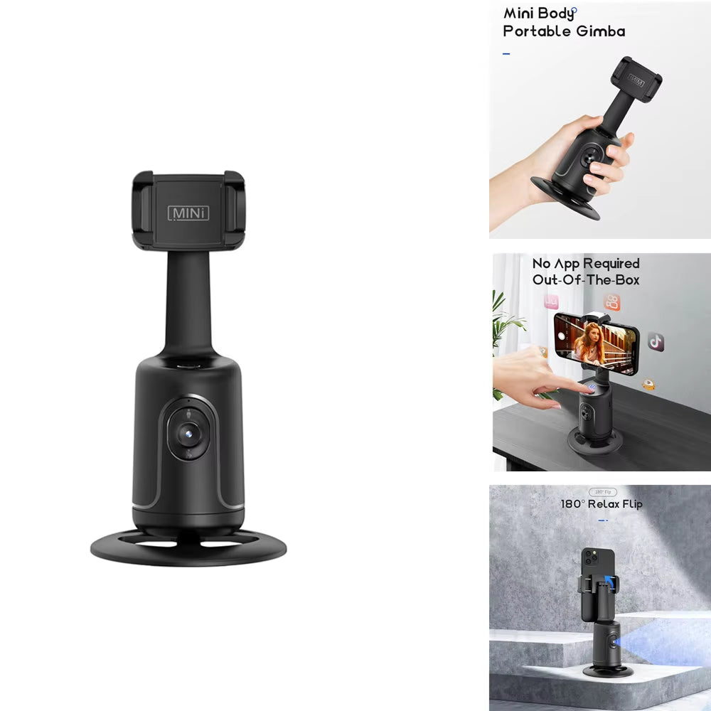 Auto Face Tracking Gimbal Phone Vlog Live Phone Selfie Stick Smart Holder AI Follow-Up Video Vlog Live Gimbal Stabilizer Tripod